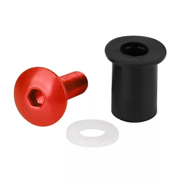 Csavarkészlet PLEXIHEZ M5 piros Lampa (10 db)