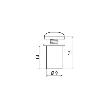 Csavarkészlet PLEXIHEZ M5 kék Lampa (10 db)