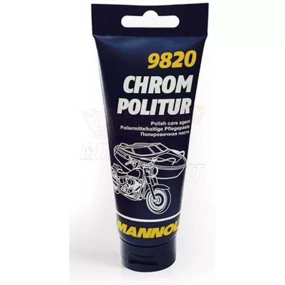 MANNOL 9820 Chrom Politur króm ápoló paszta 100g MANNOL 9820 Chrom Politur króm ápoló paszta 100g