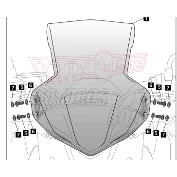   Plexi-szélvédő füst színű Honda CB 650 F (2014-2018) Puig