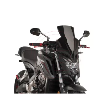   Plexi-szélvédő teljesen sötét színű Honda CB 650 F (2014-2018) Puig