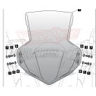 Plexi-szélvédő teljesen sötét színű Honda CB 650 F (2014-2018) Puig