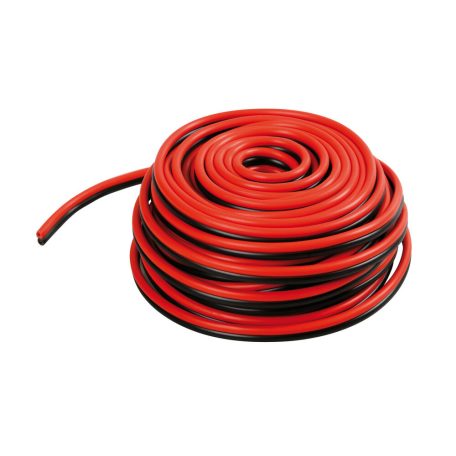 Kábel 0,5mm X 10 méter, dupla (piros/fekete)