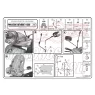 Plexi-szélvédő TARTÓ Piaggio Beverly Tourer 125-250-300-400 (08-10) / Piaggio Beverly 500 (03-07) GIVI