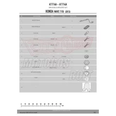 Plexi-szélvédő TARTÓ Honda Wave 110I (12-14) GIVI