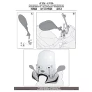 Plexi-szélvédő TARTÓ HONDA SH MODE 125 (13-20) GIVI