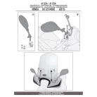 Plexi-szélvédő TARTÓ HONDA SH MODE 125 (13-20) GIVI
