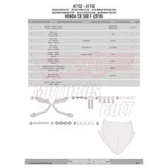 Plexi-szélvédő Honda CB 500 F (2016-2018) GIVI