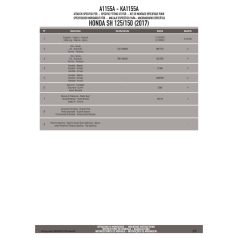 Plexi-szélvédő TARTÓ Honda SH 125I-150I (2017-2019) GIVI