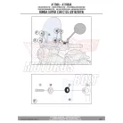 Plexi-szélvédő TARTÓ Honda Super Cub C125 (2018-2024) GIVI