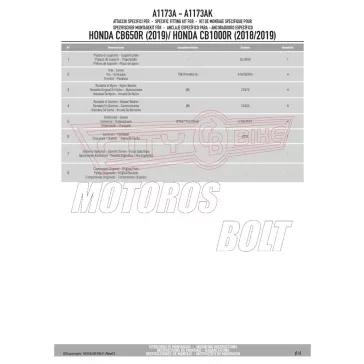   Plexi-szélvédő TARTÓ Honda CB 650 R (2019-2020) / Hona CB 650 R (2021-2023) / Honda CB 1000 R (2018-2020) GIVI