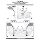 Plexi-szélvédő TARTÓ HONDA SH MODE (21-24) GIVI