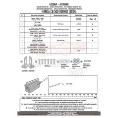 Plexi-szélvédő TARTÓ HONDA CB 500 HORNET (24) GIVI