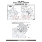 Plexi-szélvédő TARTÓ HONDA CB 500 HORNET (24) GIVI