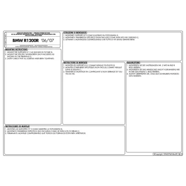 Plexi-szélvédő TARTÓ BMW R 1200 R (06-10) GIVI