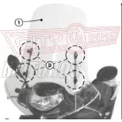 Plexi-szélvédő TARTÓ Honda SH 125-150 (01-04) GIVI
