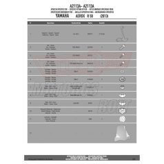   Plexi-szélvédő TARTÓ MBK Nitro (2013-2017) / Yamaha Aerox R 50 (2013-2018) GIVI