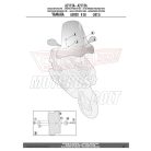 Plexi-szélvédő TARTÓ MBK Nitro (2013-2017) / Yamaha Aerox R 50 (2013-2018) GIVI