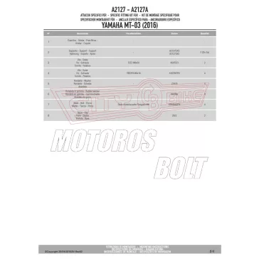 Plexi-szélvédő YAMAHA MT-03 321 (2016-2019) GIVI