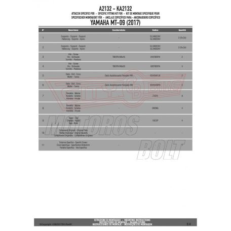 Plexi-szélvédő Yamaha XSR 700 (2016-2018) GIVI
