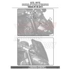 Plexi-szélvédő Yamaha XSR 700 (2016-2018) GIVI