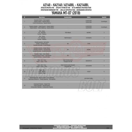 Plexi-szélvédő YAMAHA MT-07 (2018-2019) GIVI