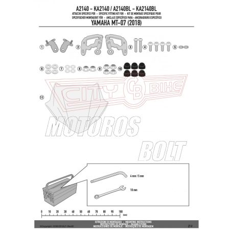 Plexi-szélvédő YAMAHA MT-07 (2018-2019) GIVI