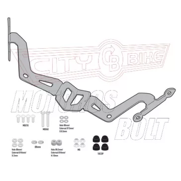 Plexi-szélvédő TARTÓ Yamaha MT-03 (2020-2026) GIVI