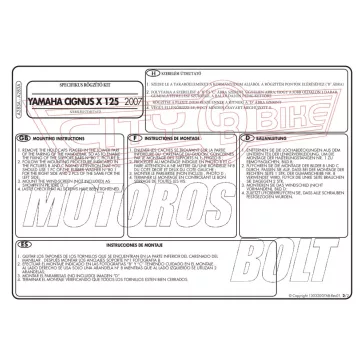   Plexi-szélvédő TARTÓ MBK Flame X 125 (07-12) / Yamaha Cignus X 125 (07-15) GIVI