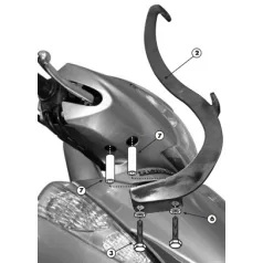 Plexi-szélvédő TARTÓ Honda SH 300I (07-10) GIVI