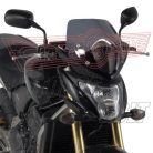 Plexi-szélvédő Honda Hornet 600 ABS (07-10) GIVI