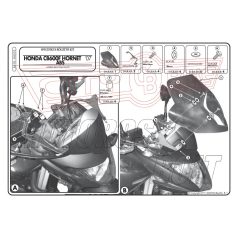 Plexi-szélvédő Honda Hornet 600 ABS (07-10) GIVI