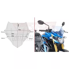   Plexi-szélvédő állítható Suzuki GSX S750 (2017-2021) GIVI
