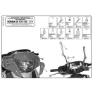 Plexi-szélvédő TARTÓ Honda SH 125I-150I (09-12) GIVI Plexi-szélvédő TARTÓ Honda SH 125I-150I (09-12) GIVI