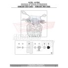 Plexi-szélvédő TARTÓ Kawasaki Z650/Z 900 (2020-2024) GIVI