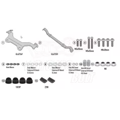 Plexi-szélvédő TARTÓ BMW F 900 R (20-24) GIVI