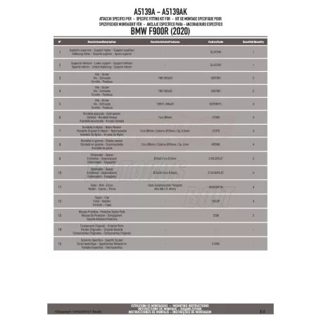 Plexi-szélvédő TARTÓ BMW F 900 R (20-24) GIVI