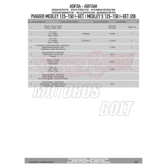   Plexi-szélvédő TARTÓ Piaggio Medley 125-150 I GET / Medley S 125-150 I-GET (2020-2024) GIVI