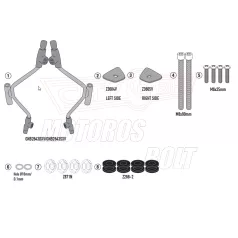   Plexi-szélvédő TARTÓ PIAGGIO BEVERLY 300-400 HPE (21-24) GIVI