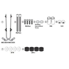   Rögzítő készlet GIVI szélvédőhöz PIAGGIO Vespa GTS 125-300 (2023-2025) / Vespa GTS 310 (2025)