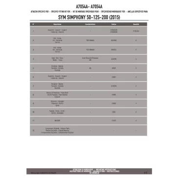   Plexi-szélvédő TARTÓ SYM Symphony ST 50-125-200 (2015-2018) GIVI