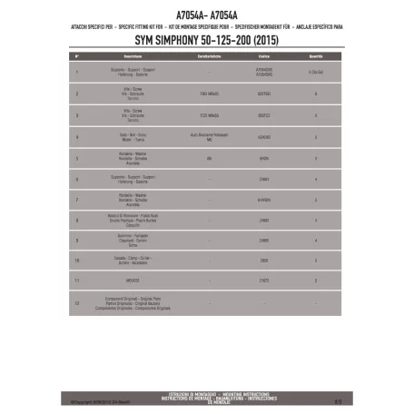 Plexi-szélvédő TARTÓ SYM Symphony ST 50-125-200 (2015-2018) GIVI