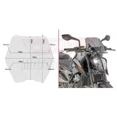 Plexi-szélvédő GIVI A7708