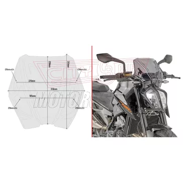 Plexi-szélvédő GIVI A7708