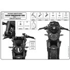 Plexi-szélvédő TARTÓ Ducati Streetfighter 848-1098 (09-15) GIVI