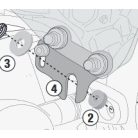 Plexi-szélvédő TARTÓ Benelli Imperiale 400 (2020-2024) GIVI
