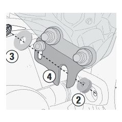   Plexi-szélvédő TARTÓ Benelli Imperiale 400 (2020-2024) GIVI