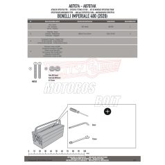   Plexi-szélvédő TARTÓ Benelli Imperiale 400 (2020-2024) GIVI