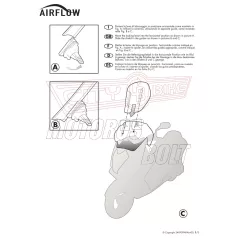   Plexi-szélvédő állítható Honda CRF 1000 L Africa Twin (2016-2017) / Honda CRF 1000 L Africa Twin (2018) / Honda CRF 1000 L Africa Twin Adventure Sports (2018) GIVI