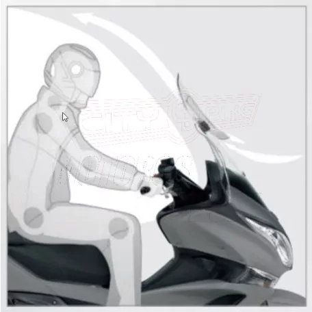 Plexi-szélvédő állítható SUZUKI DL 650 V-Strom L2-L3-L4-L5-L6 (2011-2016) GIVI